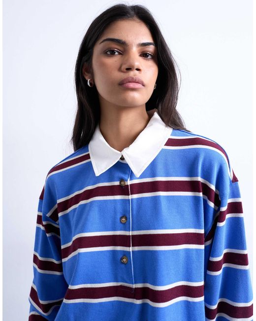 Polo TOPSHOP en coloris Blue