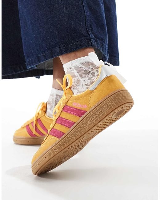 Handball spezial - baskets avec semelle en caoutchouc - jaune/rose Adidas Originals en coloris Blue