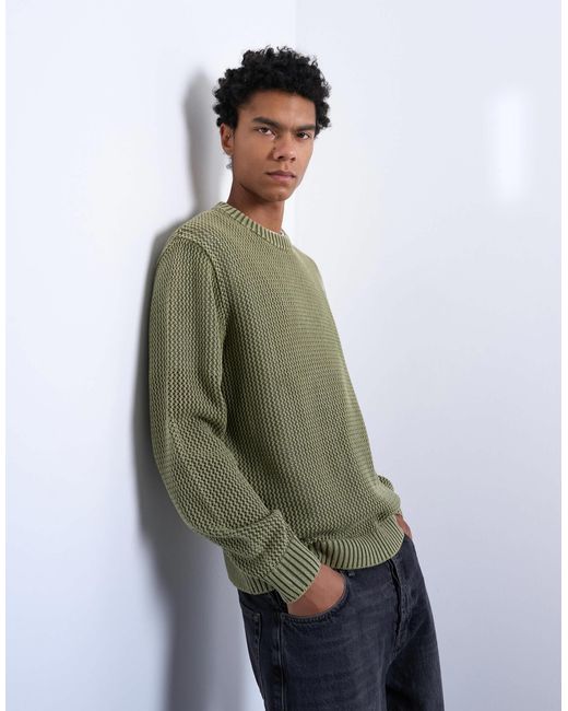 Topman – strickpullover in Green für Herren