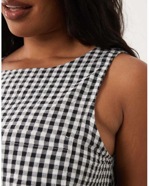 ASOS Gray Asos Design Curve Bubble Hem Mini Dress