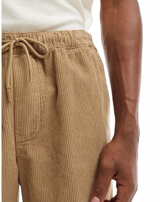 Jack & Jones Natural Loose Fit Cord Short for men