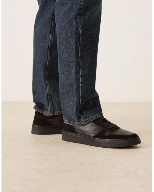 ASOS Black Panelled Trainers for men