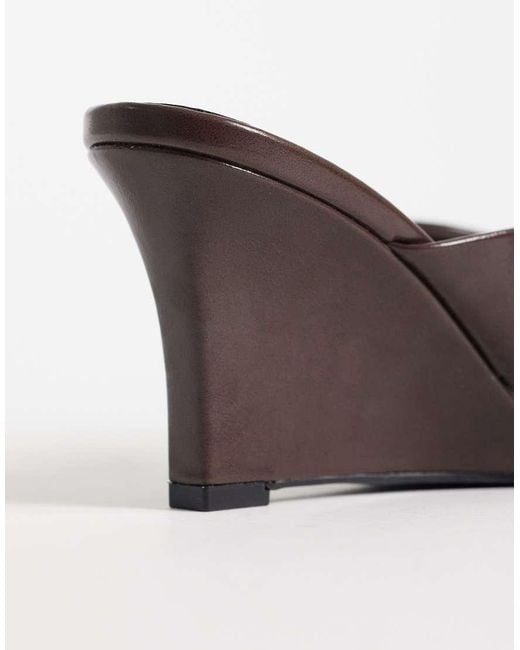 SIMMI Brown Simmi London Senia Wedge Toe Post Sandals