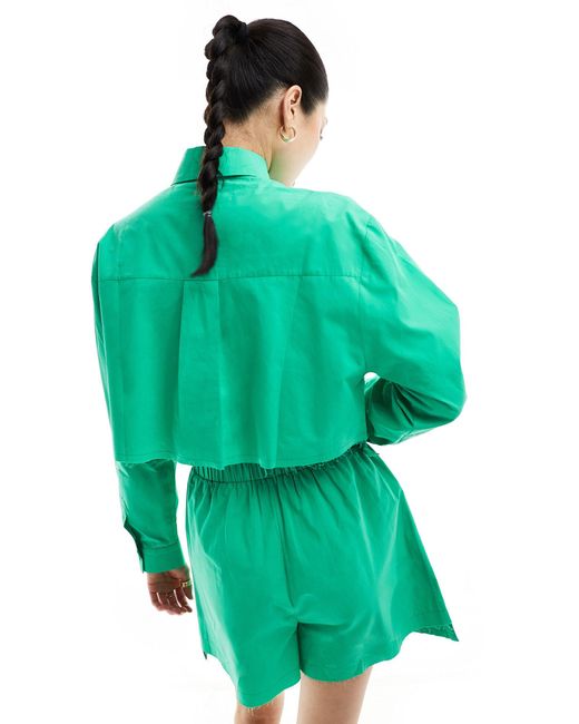 Chemise avec poches tombantes ASOS en coloris Green