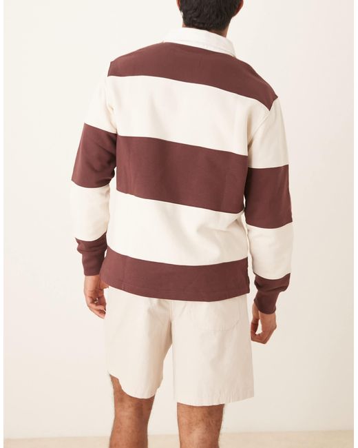 ASOS Natural Wide Linen Blend Shorts for men