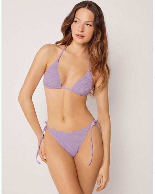 Calzedonia Purple Crinkle Waves