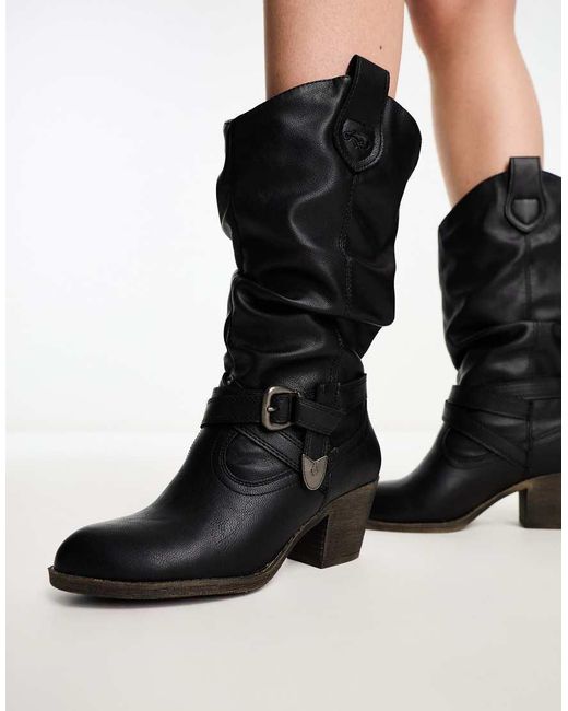 Rocket Dog Black Rocket Dog Sidestep Western Boot