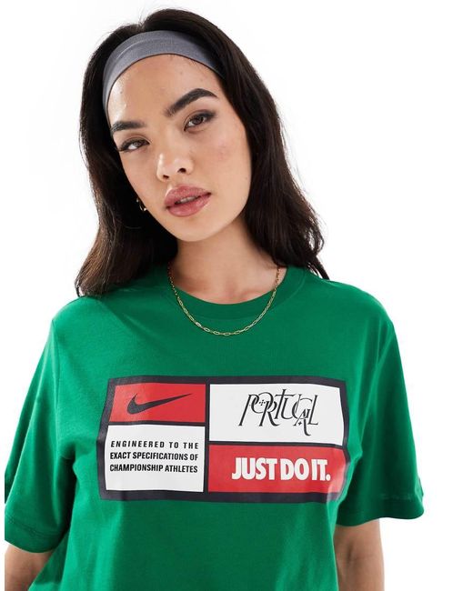 Nike Football Euro 2024 Portugal just Do It Unisex T shirt in Green Lyst UK