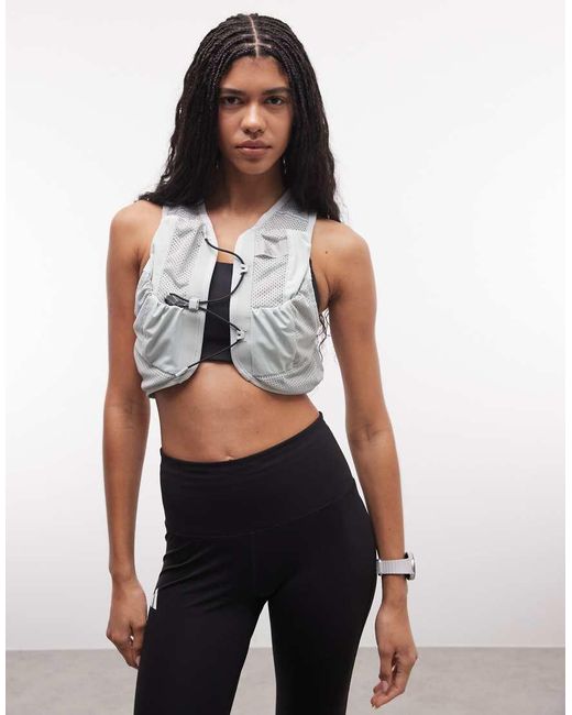 Adidas Originals White Adidas Running Vest With Pockets