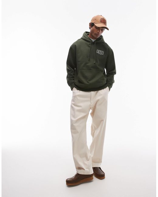 Levi's – locker geschnittener kapuzenpullover in Gray für Herren