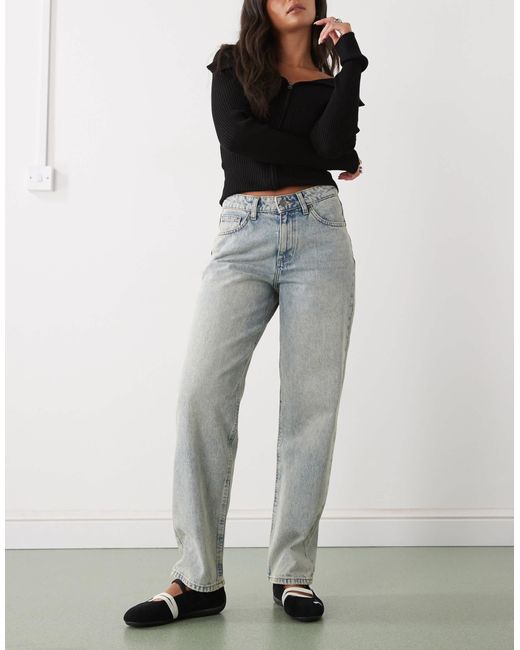 Guess Gray Baggy Dad Jeans