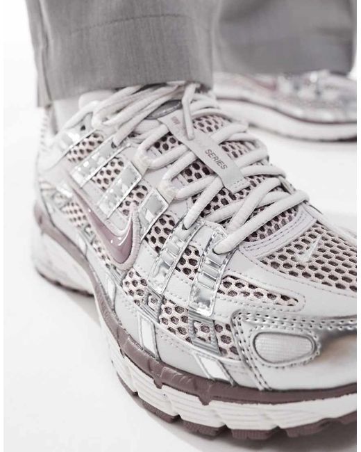 Nike Gray P-6000 Unisex Trainers