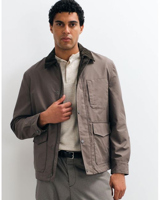 Mango Gray Parka Jacket for men