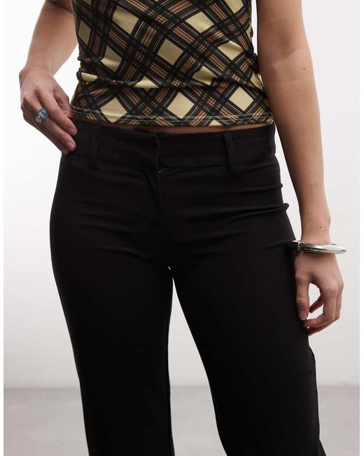 Weekday Black Cropped Tailored Trousers
