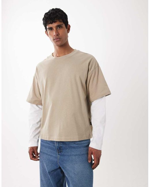 Jack & Jones Natural Double Layer T-shirt for men