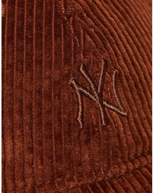 KTZ Brown Ny Yankees Cord 9twenty Cap