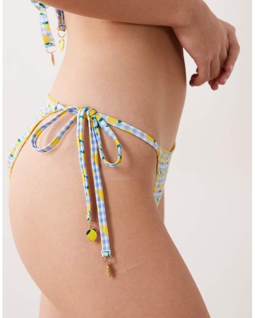 Peek & Beau Natural Tie Side Bikini Bottoms