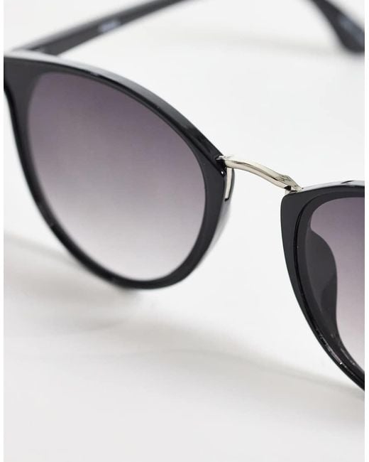 Pieces Metallic Round Sunglasses
