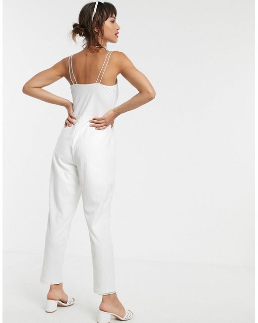 white cami jumpsuit