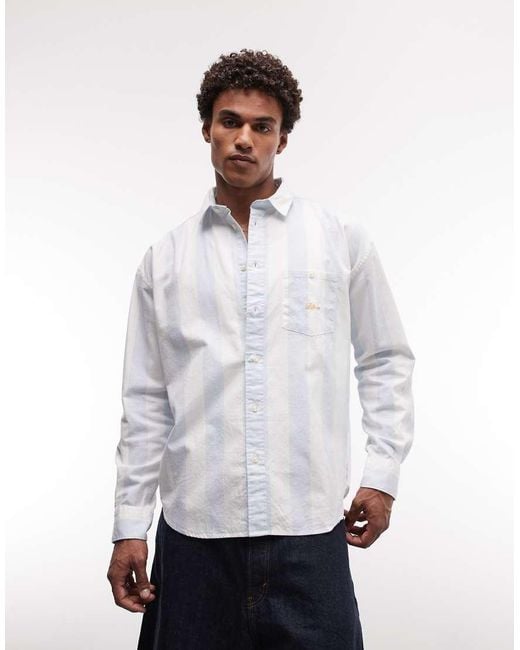 BLKVIS White Script Heavy Stripe Shirt for men