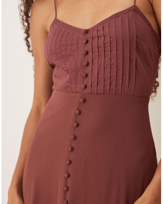 ASOS Multicolor – gestuftes camisole-maxikleid