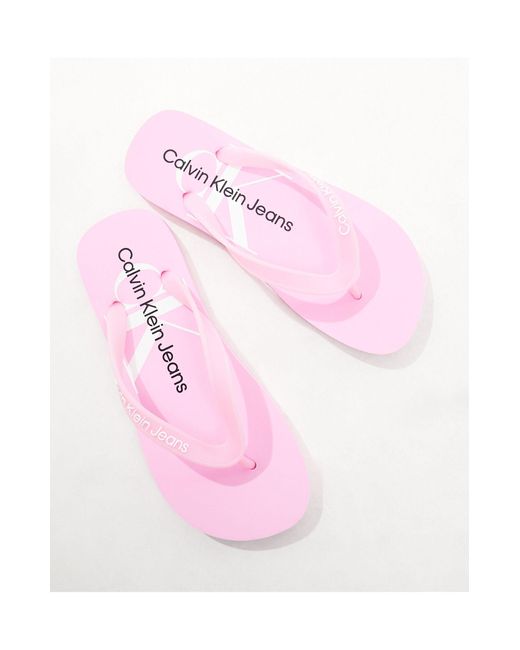 Calvin Klein Pink Logo Thongs