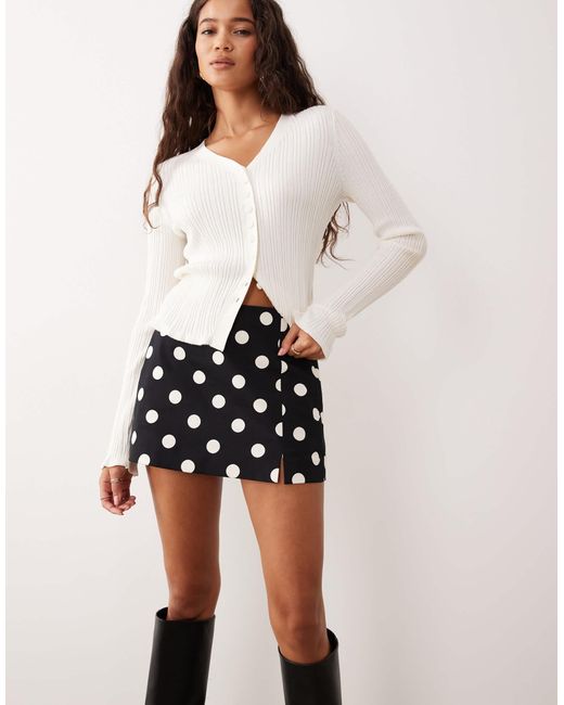 ASOS White Pelmet Mini Skort