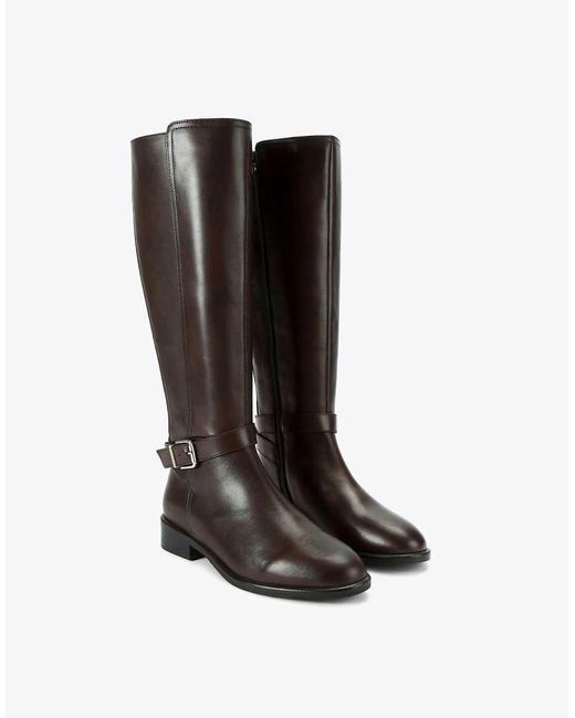 Carvela Kurt Geiger Black Pienza Riding Boot Knee Boots