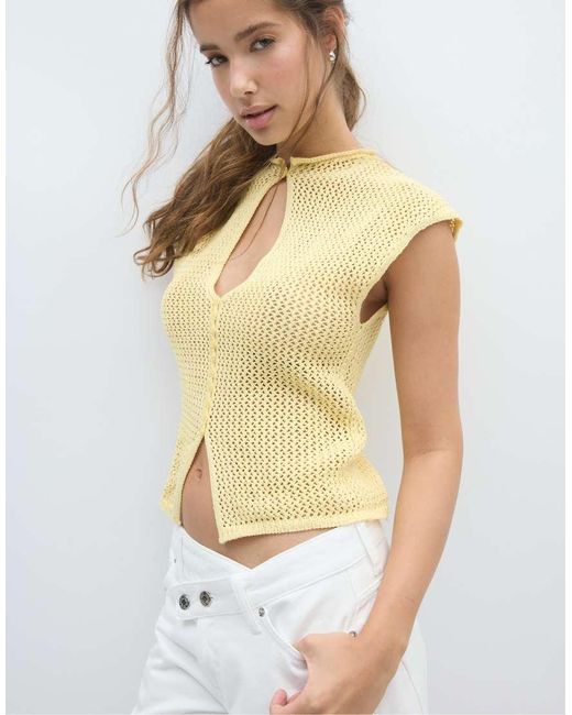 Stradivarius Qipao in het Yellow