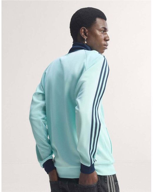 Adidas Originals Blue Germany National Team Originals Full-Zip Track Jacket for men