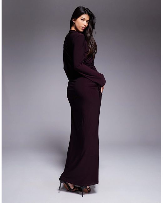 DASKA Blue – figurbetontes maxikleid