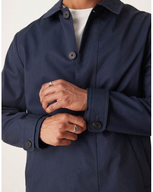 ASOS Blue Trench Coat for men