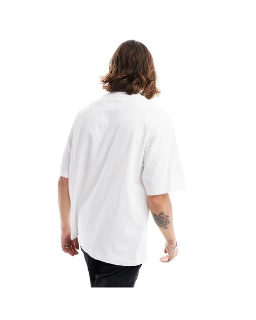 G-Star RAW White Old School Logo Oversized T-shirt for men