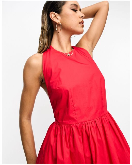 Never Fully Dressed Red – rückenfreies midaxi-kleid