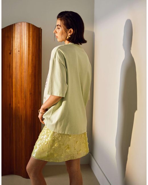 TOPSHOP Yellow – oversize-t-shirt