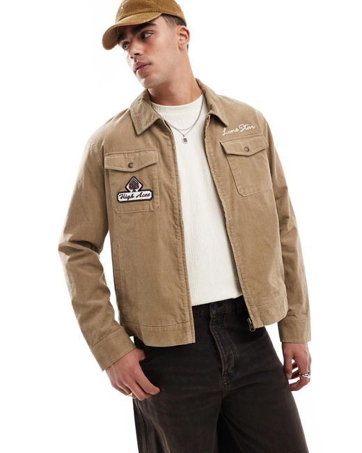 Cotton On – garage – jacke in Natural für Herren