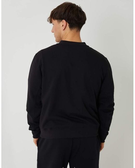 Threadbare Blue Zip Through Sweat Bomber for men