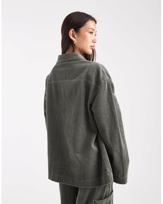 ASOS Gray Barn Jacket Co-ord