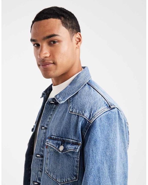 Levi's Blue T3 Western Denim Trucker Jacket for men