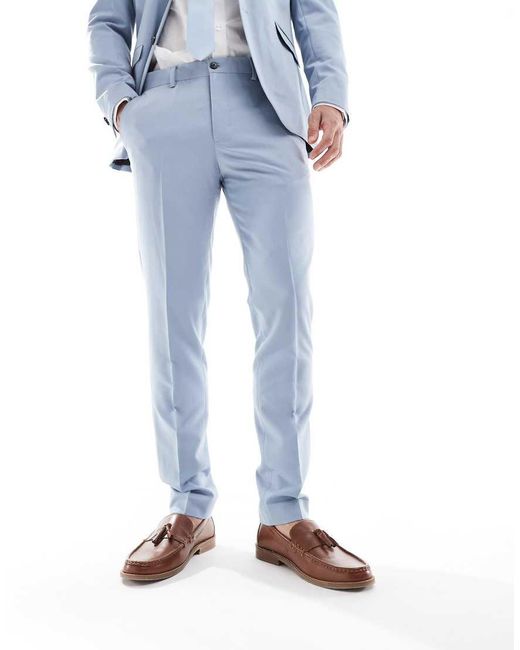 Jack & Jones Blue Slim Fit Suit Trouser for men
