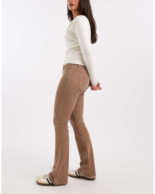 Vero Moda White Corduroy Flared Trouser