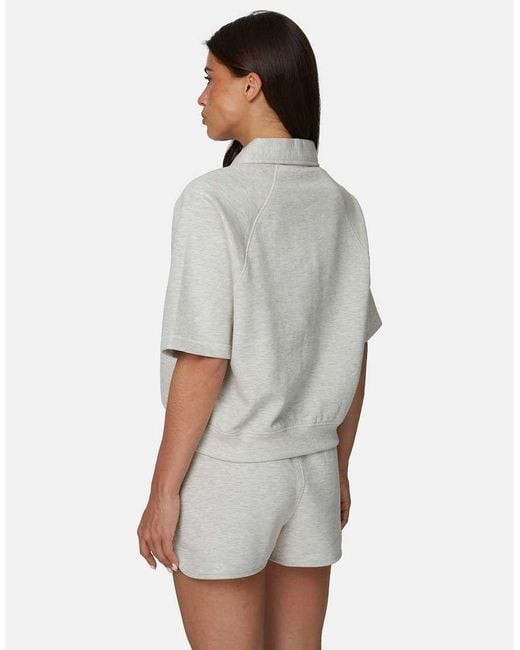Good For Nothing Gray Monogram Collection Short Sleeve Sweatshirt