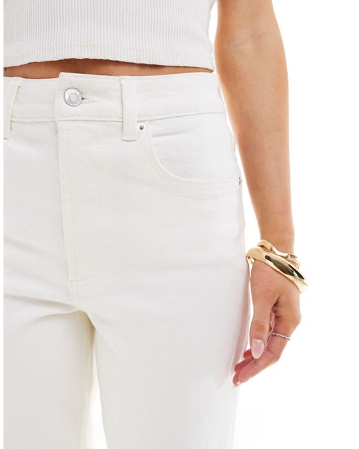 ASOS White Asos Design Petite Easy Straight Jean