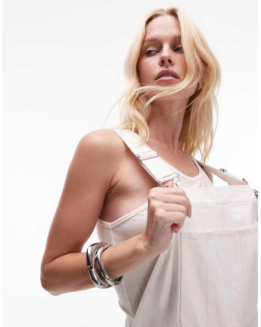 Peto Vaquero Blanco Hueso De Estilo Worker De Sarga Lavada De -Neutro ARKET de color White