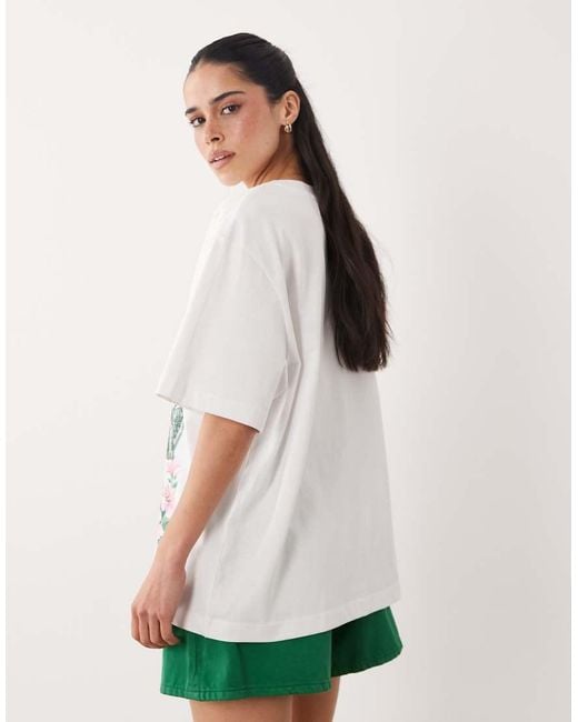 ASOS Green Oversized T-shirt With Mexico Landscape Graphic