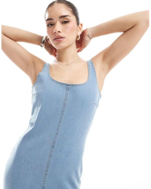 Commando Blue Denim Midi Tank Dress