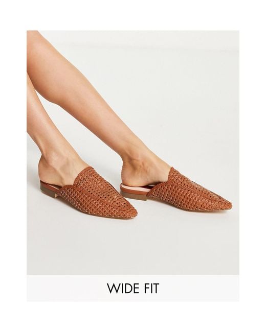 womens wide mules shoes