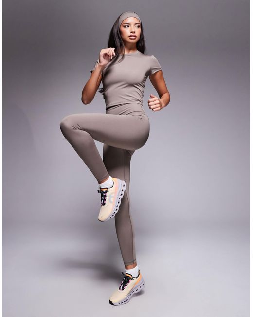 4505 Gray – icon active – po-formende sport-leggings
