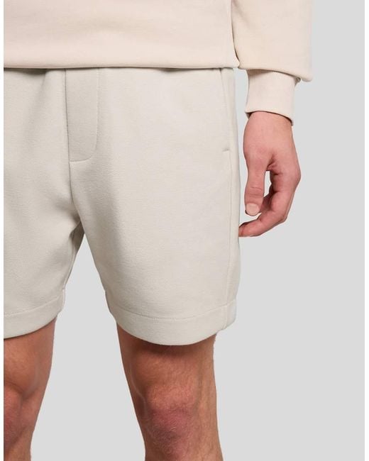 Lyle & Scott Natural Mid Bottoms Pique Track Short for men