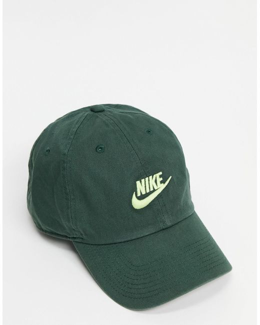 Nike Green H86 Futura Washed Cap for men